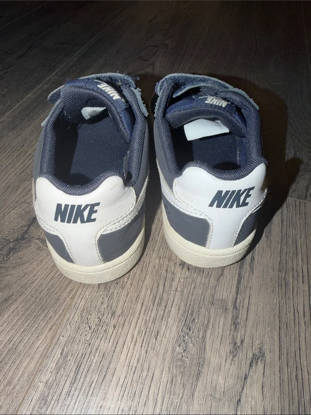Nike Kids Court Royale Navy Velcro Sneakers — Dark Blue 13C